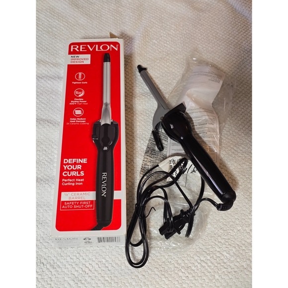 Revlon Perfect Heat Curling Iron 1/2" Ceramic Barrel 30 Sec Heat Up RV053CP4 - Picture 2 of 4